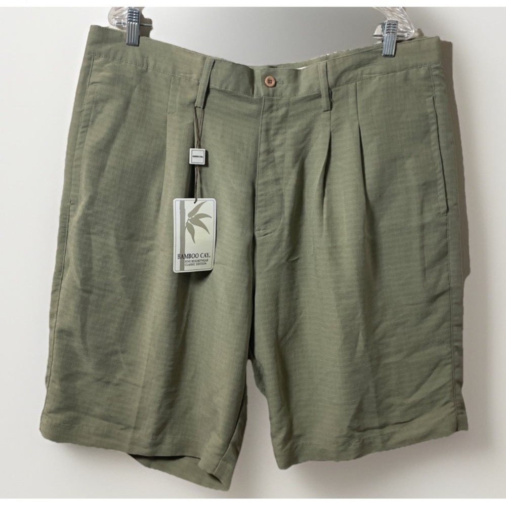 Bamboo Cay Men's Khaki Chino Shorts Resort Style PS600 Size 40 X10 New With Tags